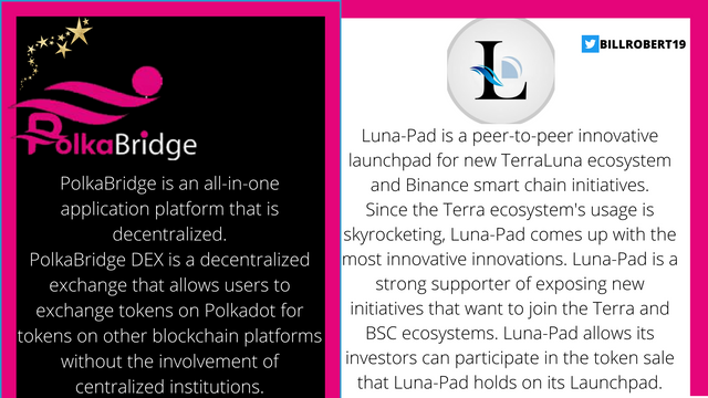 Luna-Pad is a peer-to-peer innovative launchpad for new TerraLuna ecosystem and Binance smart chain initiatives. Since the Terra ecosystem's usage is skyrocketing, Luna-Pad comes up with the most innovative innovatio.png