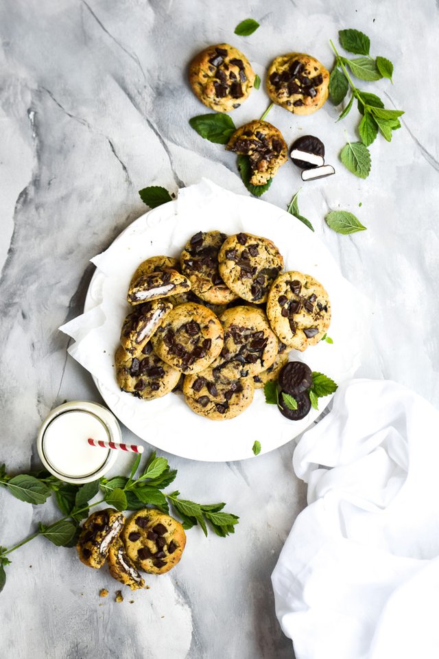 Peppermint Patty Stuffed Chocolate Chip Cookies (Vegan+GF)-1.jpg