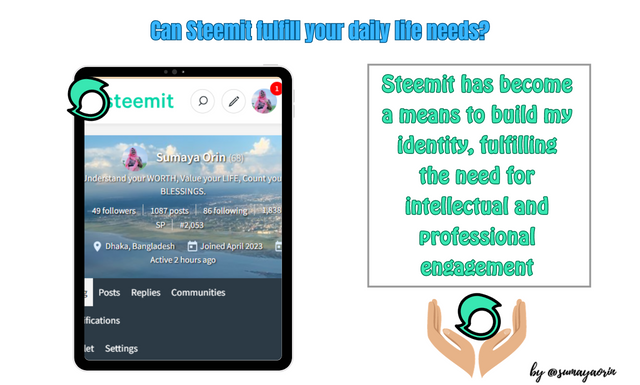 Steemit has become a means to build my identity, fulfilling the need for intellectual and professional engagement (1).png