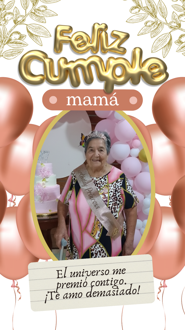 Historia Feliz Cumpleaños Mamá Elegante Sencilla Dorado.png