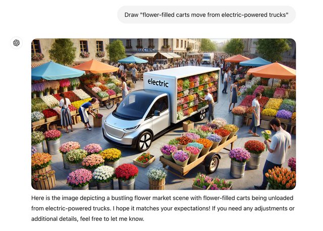 flower-filled carts move from electric-powered trucks - with caption.png