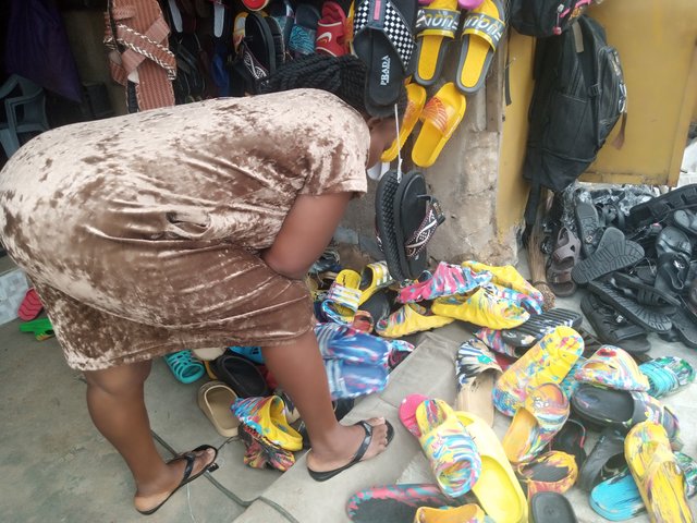 Brown Palm Slippers Price : 9,000 naira