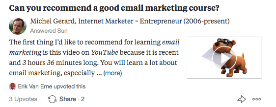 Can you recommend a good email marketing course?