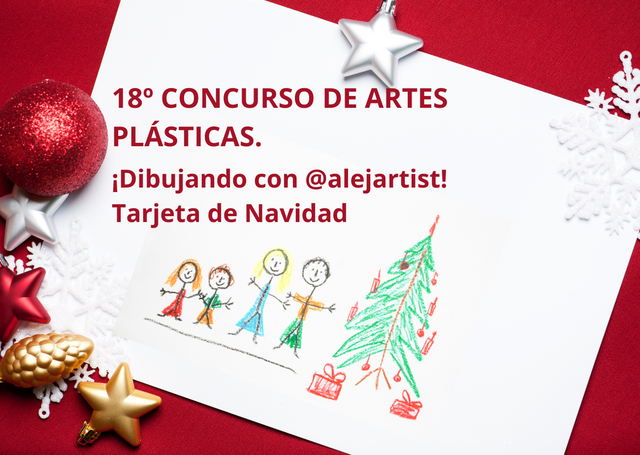 18 Concurso de artes plásticas. ¡Dibujando con @alejartist!  Tarjeta de Navidad.png