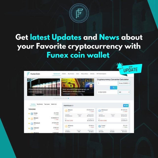 Get latest Updates and News about your Favorite cryptocurrency with Funex coin wallet .jpg