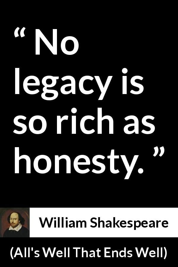 William Shakespeare quote about honesty from All's Well That Ends Well.jpeg