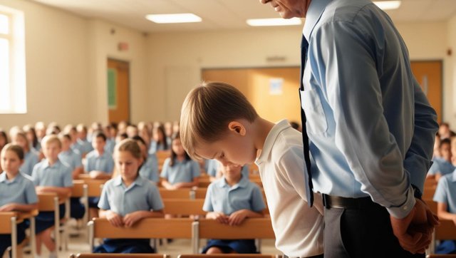 A boy got punished by principal in view of whole school .jpg