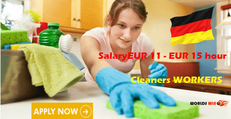 Cleaners wanted in germany - apply now.PNG