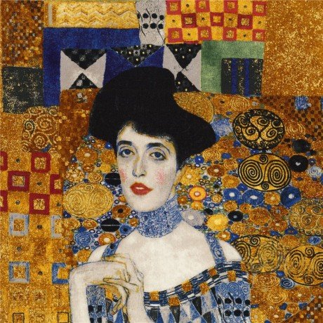 brown-gold-metallic-woman-panel-fabric-Robert-Kaufman-Gustav-Klimt-219100-1.jpg