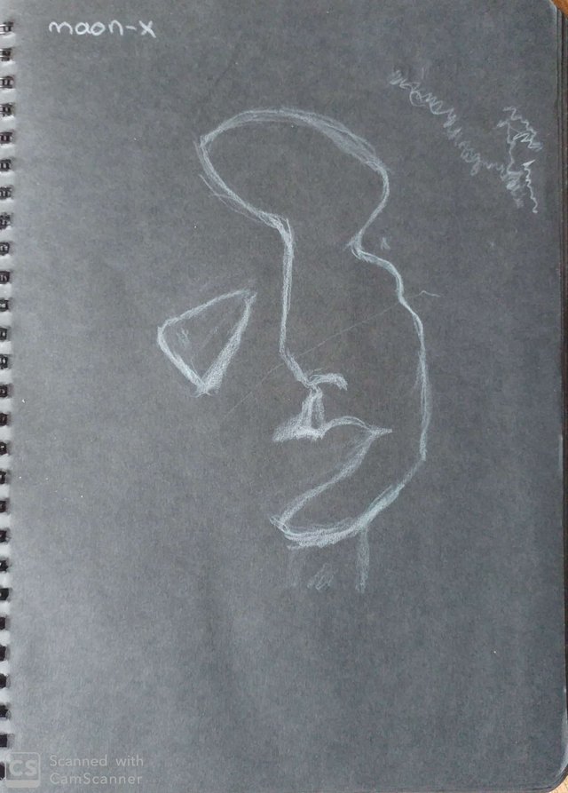 portre black notebook illustration