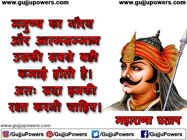 Maharana Pratap Quotes in hindi Images - Gujju Powers 05.jpg