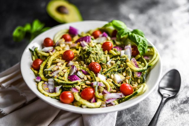 Creamy Avocado Pesto Zoodle Salad-6.jpg