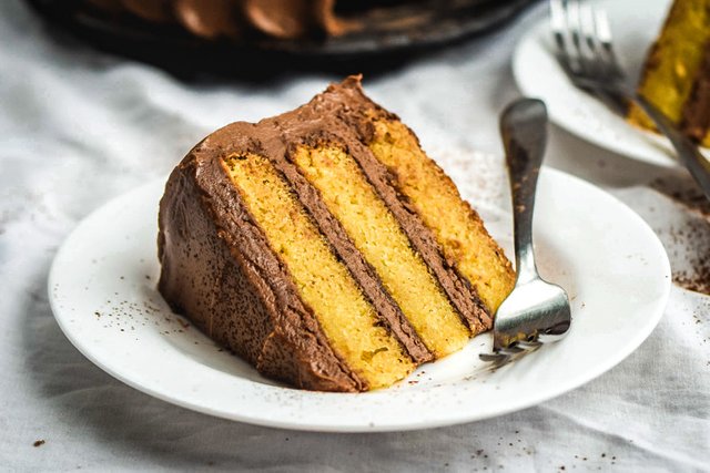 Golden Vanilla Cake + Chocolate Buttercream Frosting (Vegan)-11.jpg