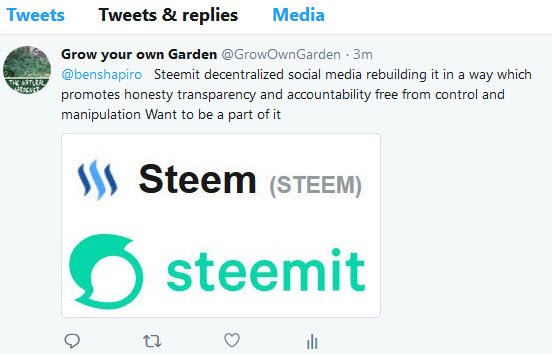 tweet to Ben Shapio about Steemit.jpg