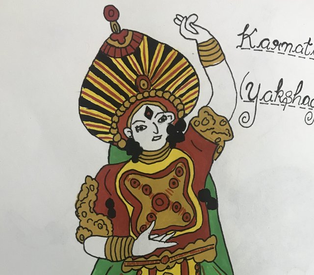 Yakshagana Drawing in Realistic  YouTube