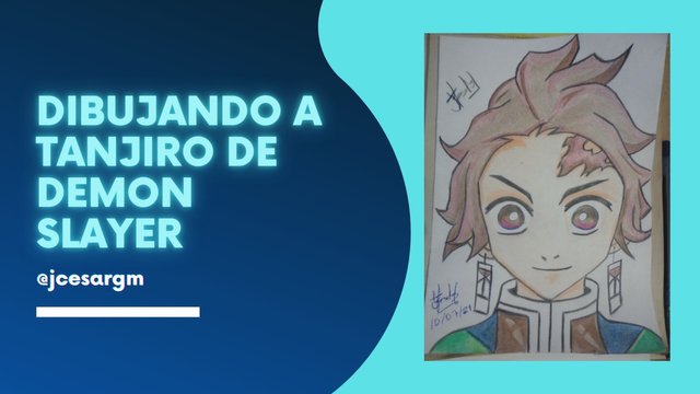 Dibujando a Tanjiro de Demon Slayer.jpg