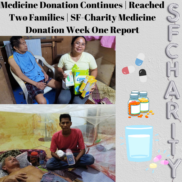 Medicine Donation Continues  Reached Two Families  SF-Charity Medicine Donation Week One Report.png