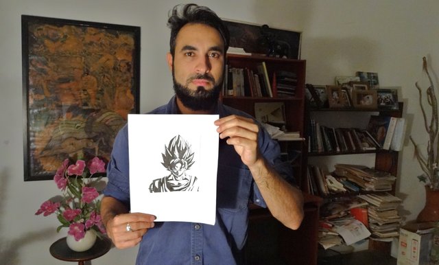 DRAGON BALL / Goku / character drawing in creyon pencil. — Steemit