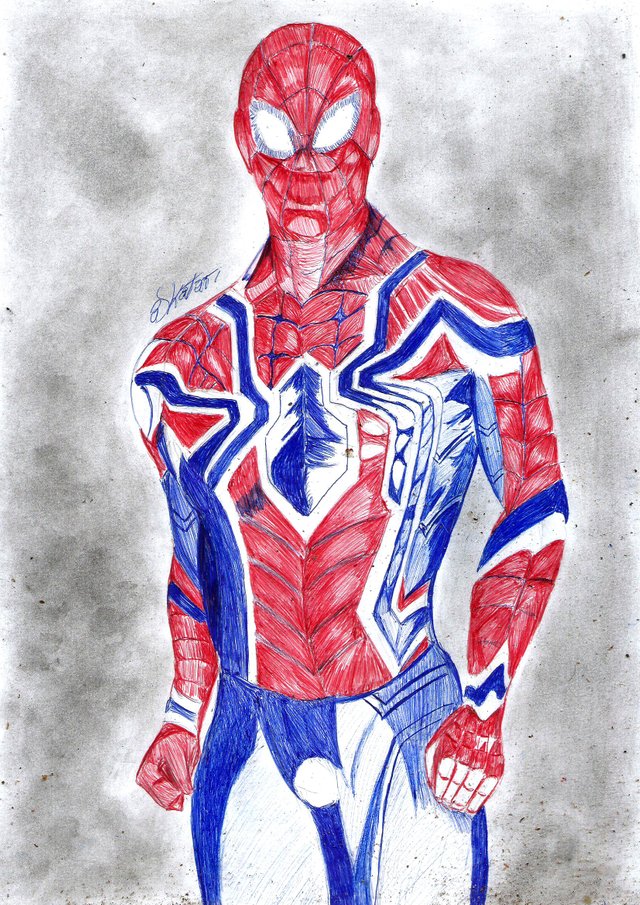 Iron Spider  Spider drawing Marvel art drawings Spiderman drawing