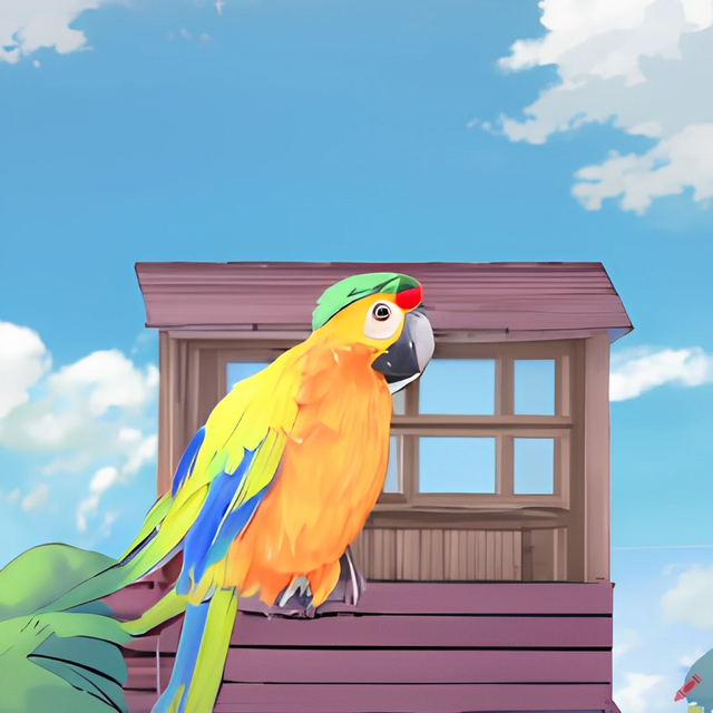 craiyon_203207_parrot_on_house_anime.png