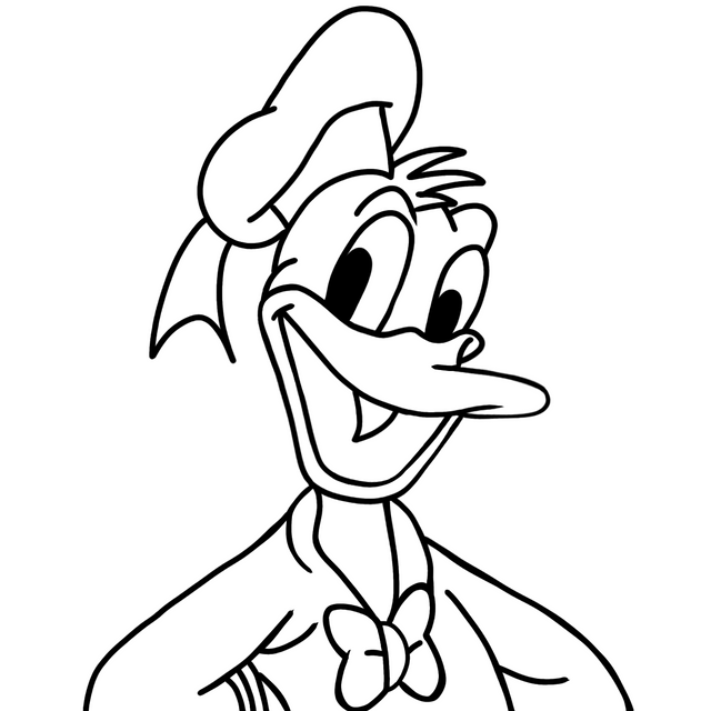 Como dibujar al pato Donald paso a paso 2 - Disney