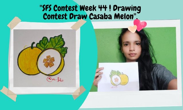 ''SFS Contest Week 44 ! Drawing Contest Draw Casaba Melon''. (1).jpg