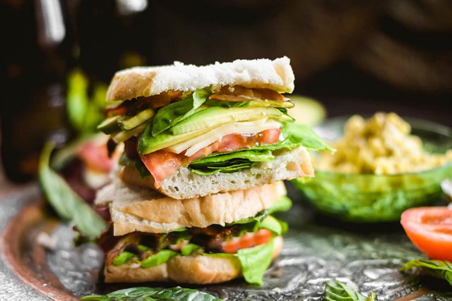 Sourdough Caprese BLAT Sandwiches + Roasted Garlic Butter (Vegan)-1.jpg