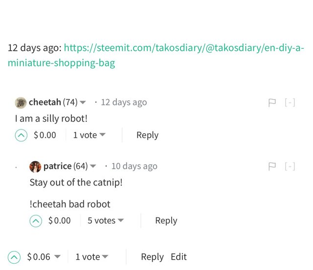 TakosDiary Tako’s Diary Cheetah Bad Steemit Steemcleaners !cheetah bad robot ”Cheetah Bad” ”!cheetah bad robot”