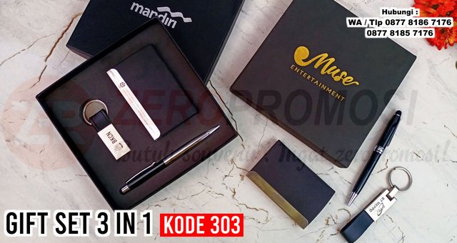 Jual Souvenir Gift Set 3 in 1 Kode 303  Corporate Gift Set Promosi a.jpg