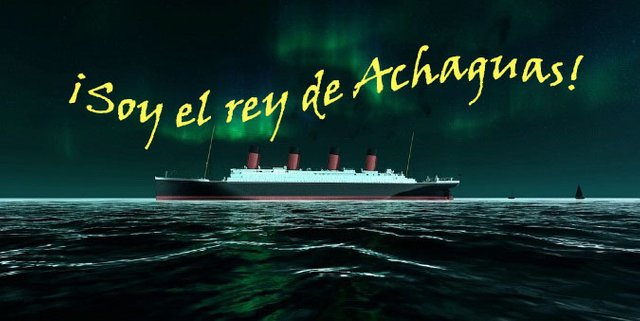 Barco de noche titanic letrero.jpg