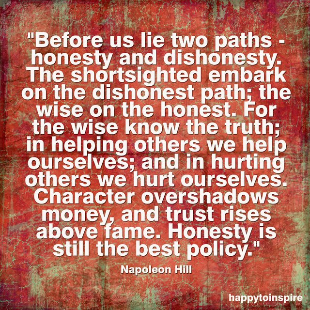 Before us lie two paths honesty and dishonesty.jpg