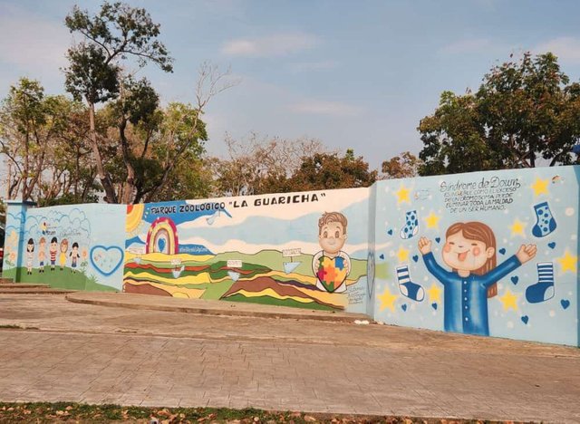 Mural en honor a los niños Autista. Parque Zoológico la Guaricha.jpg