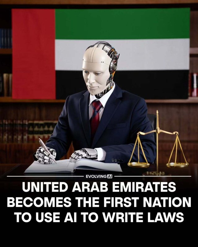 The United Arab Emirates has announced that it will use AI to help write and update its laws, making it the first country to do so._The UAE has set up a new government body called the Regulatory Intelligence.jpg