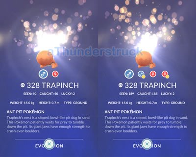 Trapinch Pokédex before and after.jpg