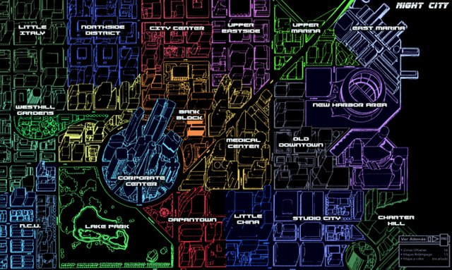 Cyberpunk 2020 - Map - Color Coded Night City Map.jpg