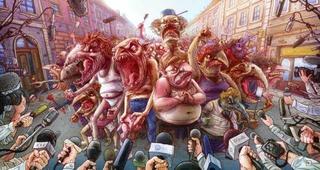 A-funny-Photoshop-illustration-by-Michal-Dziekan-of-a-mob-of-monsters-and-news-reporters-696x371.jpg