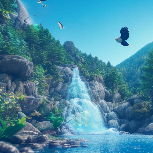 pltn-style-mountain-river-and-waterfall-forest-and-birds-flying-nature-cute-big-circular-reflec-973758114.png