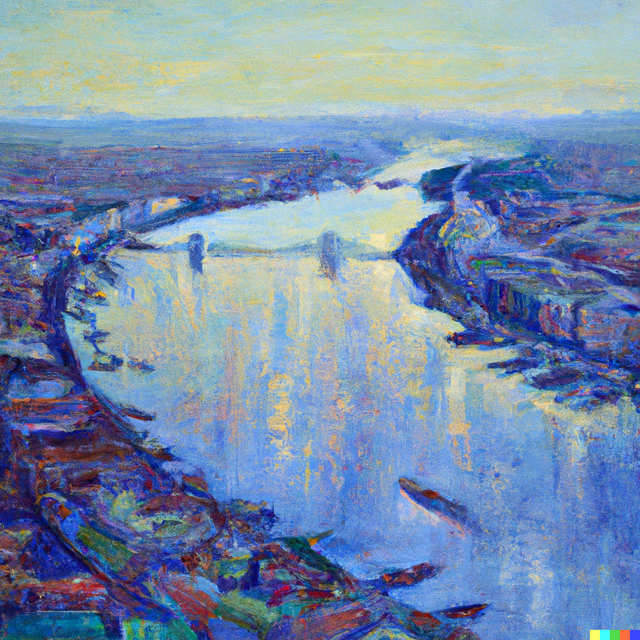 DALL·E 2023-04-19 11.05.12 - a painting of the danube flowing through european cities such as vienna, budapest, and bratislava.png