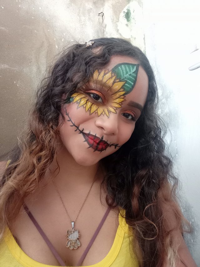 Lunes de #Cotinaart | 20% de Cotina | Maquillaje artístico de Girasol  por:@naty16 (Paso a Paso) — Steemit