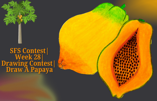 SFS Contest  Week 28 Drawing Contest  Draw A Papaya by @zisha-hafiz.png