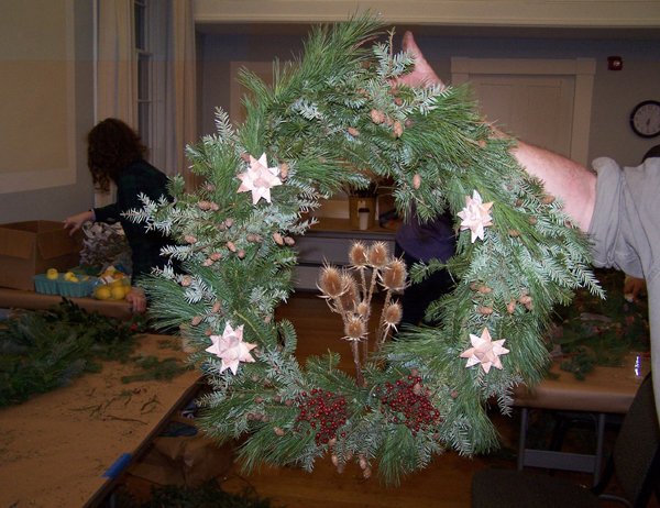 Making Wreaths - Rick's 1st wreath done crop December 2019.jpg