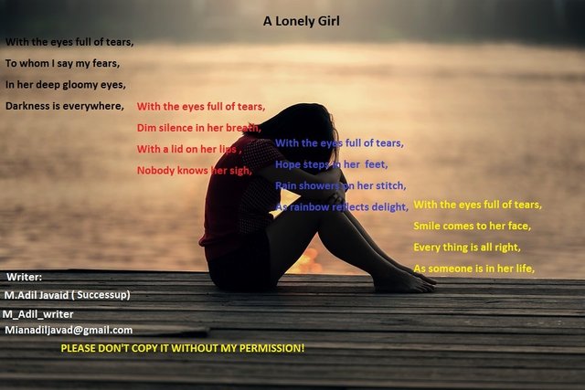poem A lonely girl steemit.jpg