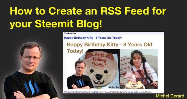 How to Create an RSS Feed for your Steemit Blog!