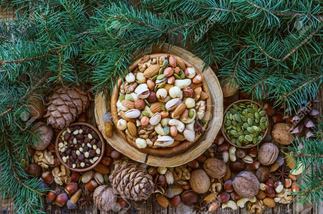 90002413-arreglo-de-navidad-de-pino-anacardo-almendra-avellanas-cacahuetes-nueces-ramas-de-los-árboles-conos-de.jpg