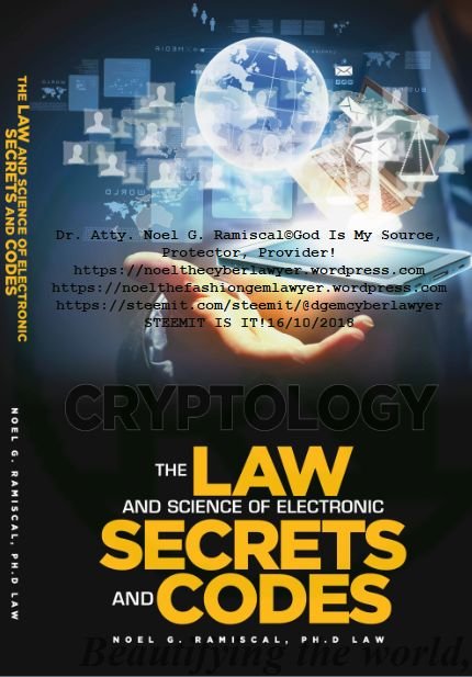 Cryptology Book of  Dr. Atty. Noel G. Ramiscal steemit.jpg