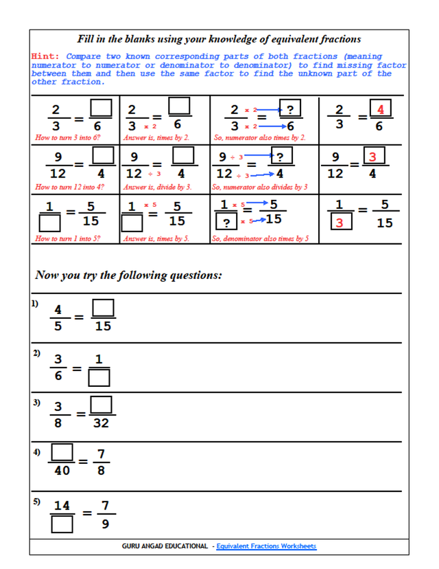 4th-grade-math-equivalent-fractions-worksheets-steemit-equivalent