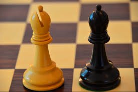 Chess Pieces On Chessboard Symbolic Meaning Stock Photo 1569675184
