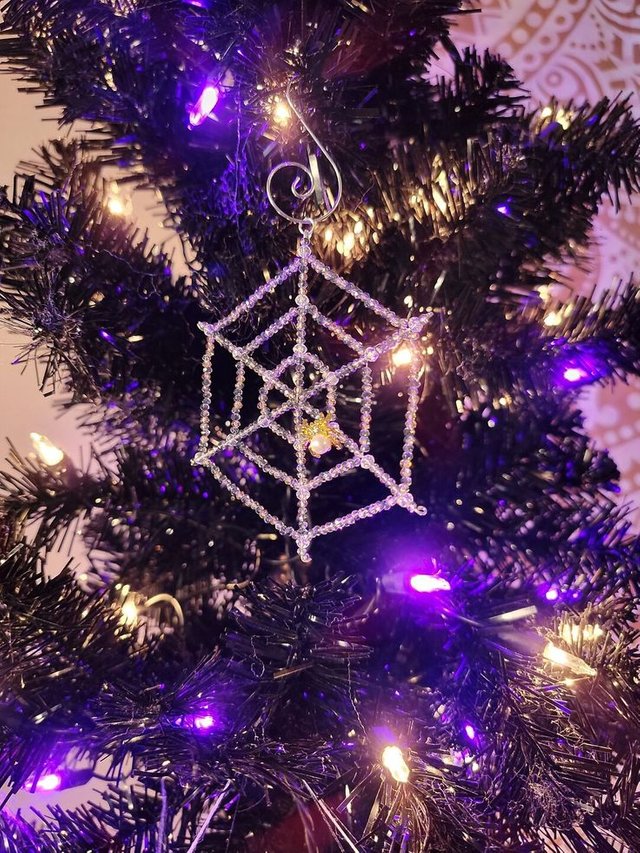 Spiderweb, Spider Ornament, Handmade, Good Luck, Halloween, Christmas - Etsy.jpeg