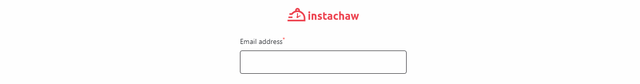 Instachaw earlybird email signup field shot