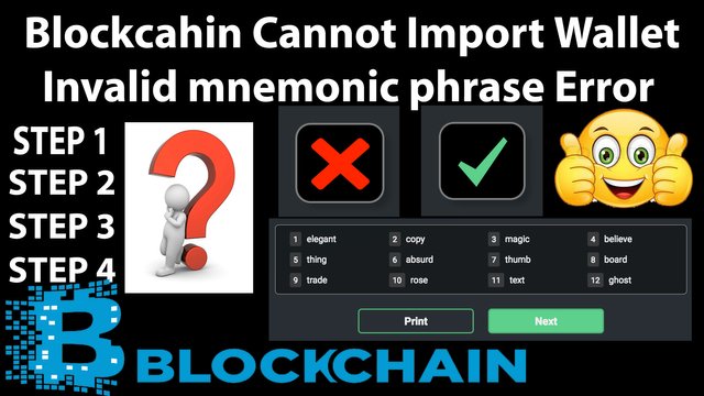 Blockchian Cannot Import Wallet Invalid mnemonic phrase Error by Crypto Wallets Info.jpg